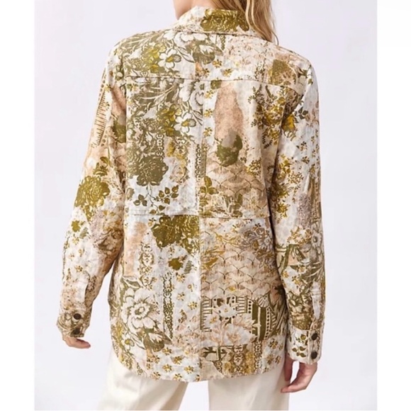 Anthropologie Pilcro The Fielder Denim Chore Coat Fisherman Shirt Jacket S - Picture 3 of 9